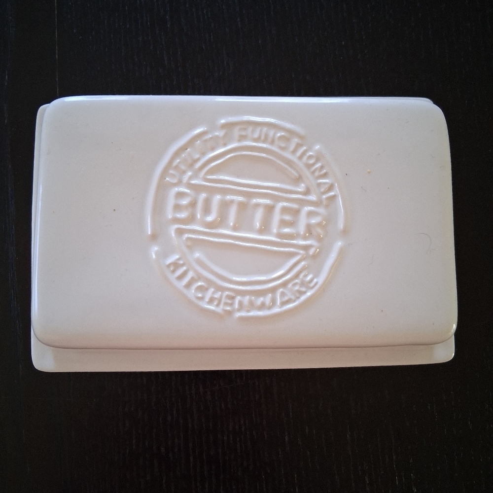 The Old Pottery Company Ceramic Butter Dish